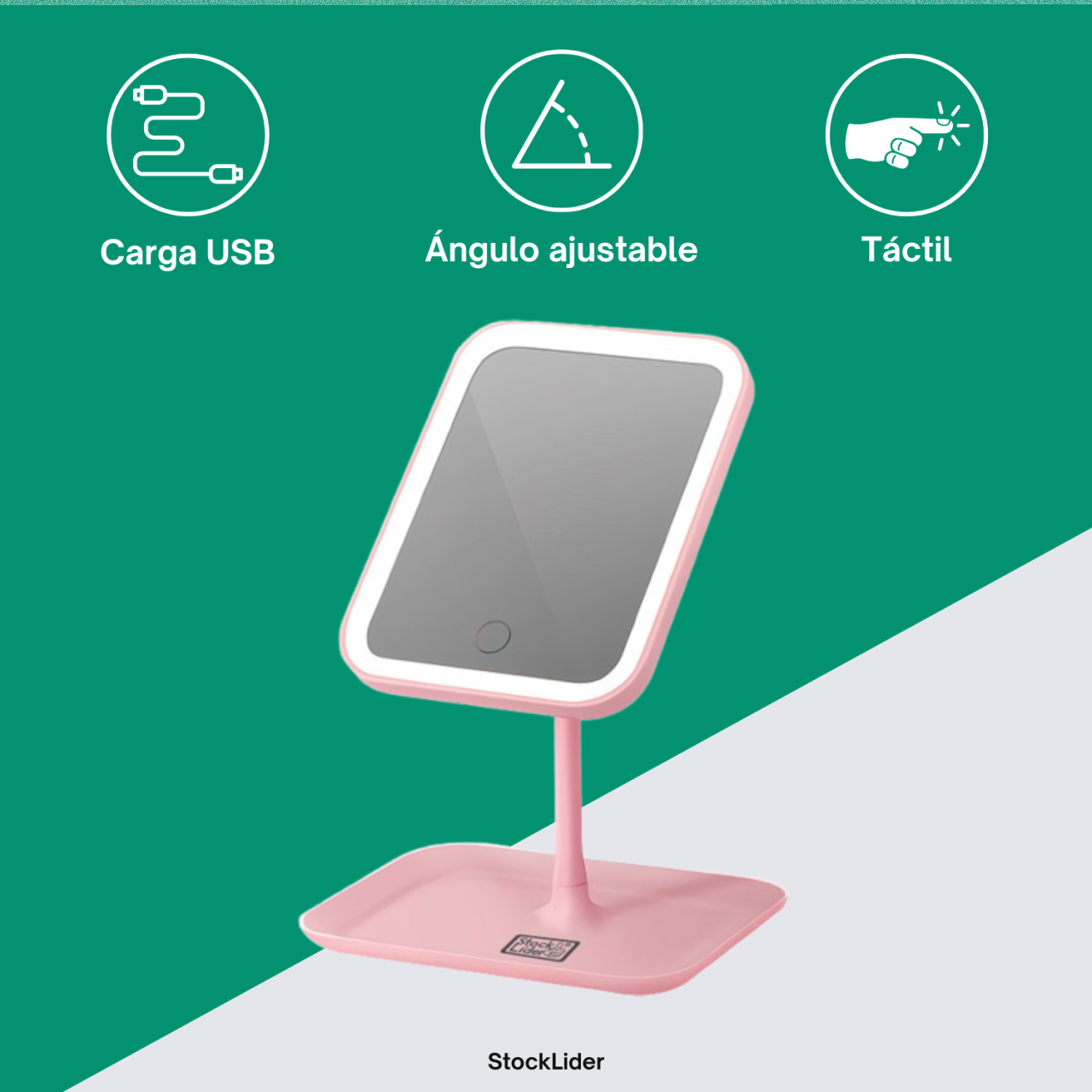 ESPELHO COM LUZ LED