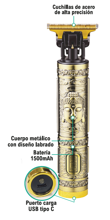 MAQUINA PORTÁTIL DE CORTAR CABELO