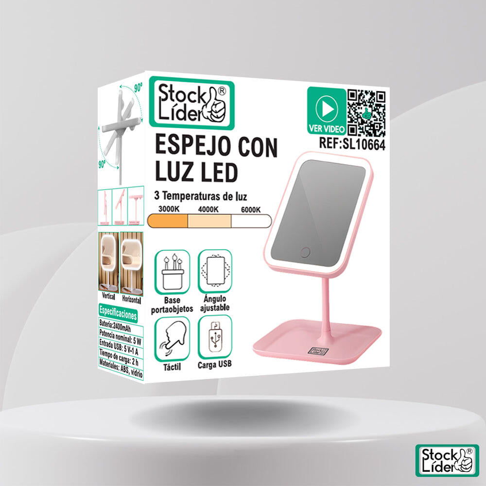 ESPELHO COM LUZ LED